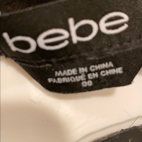 BEBE Back Zip Tuxedo Skinny Pants-00 - Picture 7 of 7